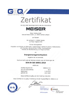 EN ISO 50001 - Meiser Vogtland OHG